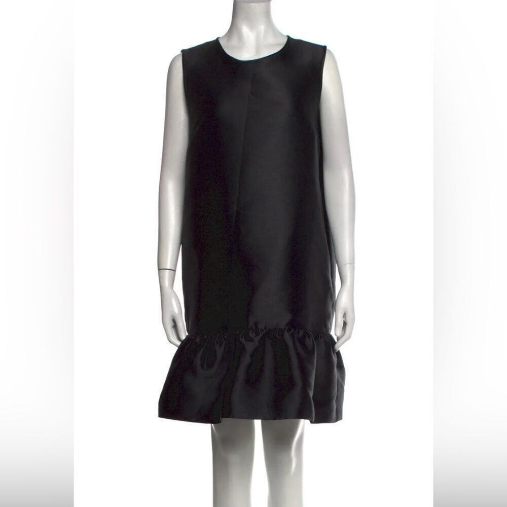 KATE SPADE SCOOP NECK BLACK SHIFT MINI COCKTAIL DRESS SIZE 2